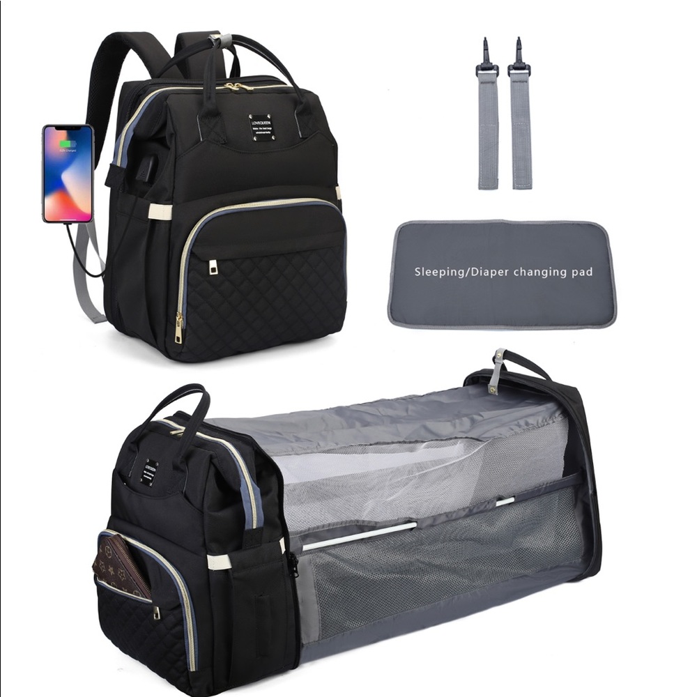 Large Multifunctional Baby Diaper Bag!